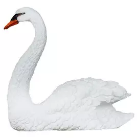 фигура садовая Лебедь малый 23см