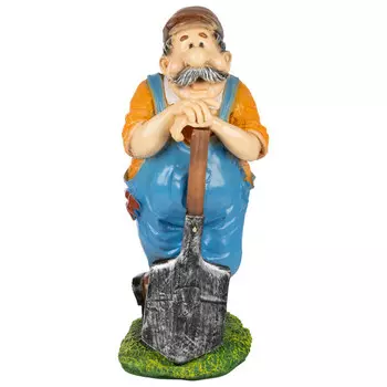 фигура садовая Мужик с лопатой 65см