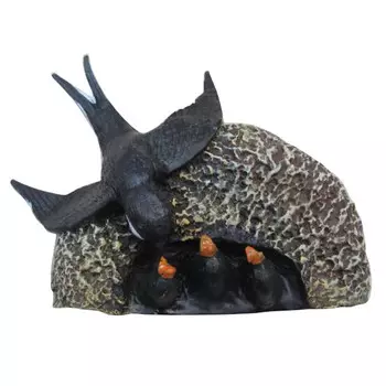 фигура садовая навесная Гнездо с ласточкой 17см