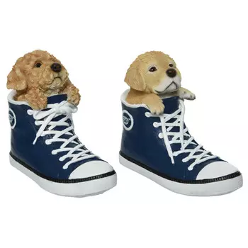 фигура садовая Собака в кедах 15см в асс-те