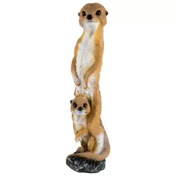 фигура садовая Сурикат с детенышем 47см