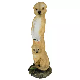 фигура садовая Сурикаты 48см полистоун