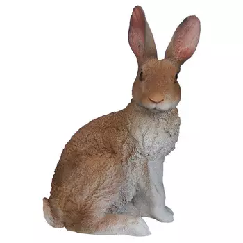 фигура садовая Заяц сидит 34см полистоун