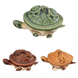 фигурка Черепашка 7х5,5х5см керамика микс цвета