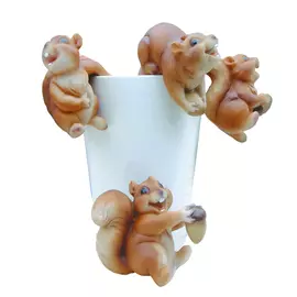 фигурка декоративная для кашпо Белка 12см в асс-те