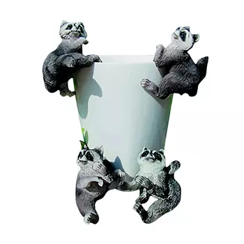 фигурка декоративная для кашпо Енот 7,5см в асс-те