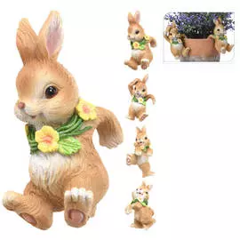 фигурка декоративная для кашпо Кролик 12см в асс-те