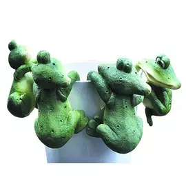 фигурка декоративная для кашпо Лягушка 10см в асс-те