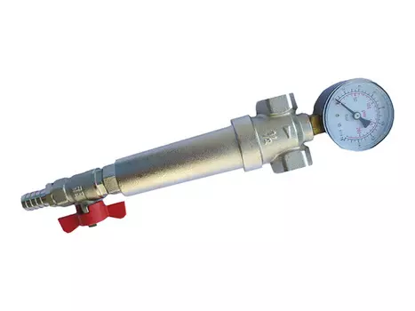 фильтр прямой EUROS самопромывной с манометром 1/2" ВР-ВР