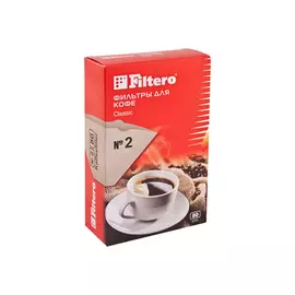 фильтры для кофе FILTERO 1х2/80 коричневые