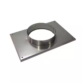 фланец для воздуховода (хромированный), диаметр 120 мм