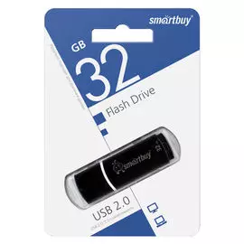 флеш-накопитель USB SMARTBUY Crown Black 32GB