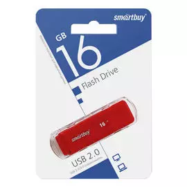 флеш-накопитель USB SMARTBUY Dock Red 16GB красный