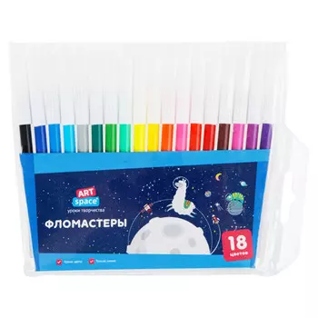 фломастеры ArtSpace Космические приключения 18цв