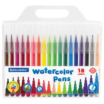 набор фломастеров BRAUBERG Premium classic 18цв