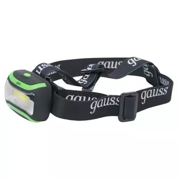 фонарь налобный GAUSS LED 3Вт 180Лм 3xААА черный