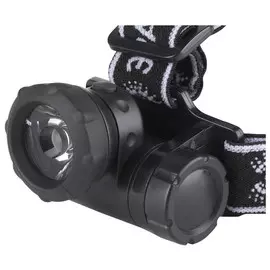 фонарь налобный ЭРА 1Вт коллиматор 3хААА пластик черный