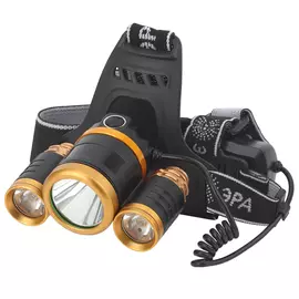 фонарь налобный ЭРА GB-809 8,2Вт 11хLED аккумулятор трехламповый