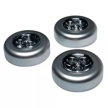 фонарь светодиодный КОСМОС Мини-cветлячок 3LED, 4,5Вт, серебристый 3хAAA 3шт в упаковке