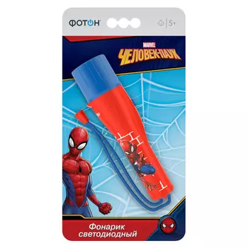 фонарик светодиодный ФОТОН 0,5Вт Marvel Человек-паук 2АА