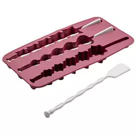 форма для льда APOLLO Nelson 3 ячейки 3 палочки пластик