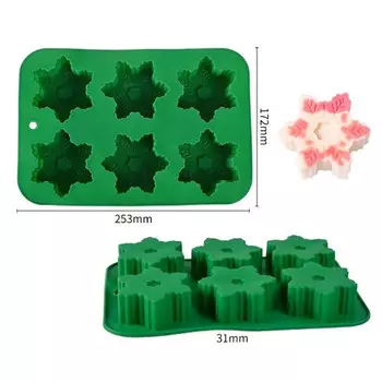 форма для выпечки ATMOSPHERE Wish 6 ячеек 25х17см для маффинов силикон