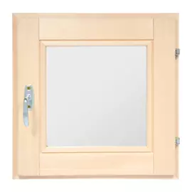 форточка для парной 0,4х0,4м с ручкой, затвором, петлями