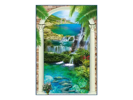 фотообои 134х196см Водный каскад #20, арт.134dl