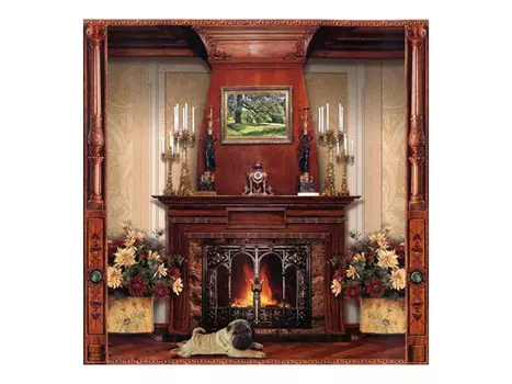 фотообои 196х201см Камин классик #42, арт.196и