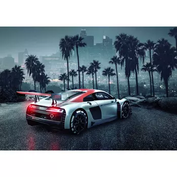 фотообои KOMAR бумажные 368х254см Audi R8 L.A., арт.8-742