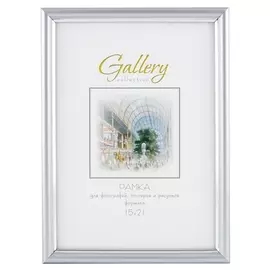 фоторамка GALLERY 150х210мм серебро пластик