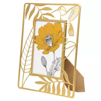 фоторамка Экзотика Fancy44 190х10х240мм металл золотой