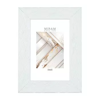 фоторамка МИРАМ 100х150мм белый пластик 651661-4
