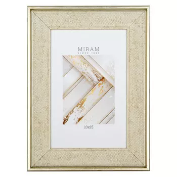 фоторамка МИРАМ 100х150мм бежевая пластик