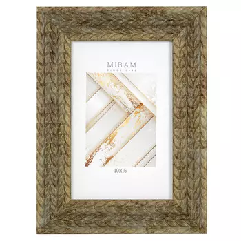 фоторамка МИРАМ 100х150мм коричневая пластик