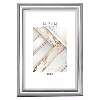 фоторамка МИРАМ 100х150мм серебро пластик