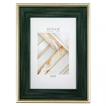 фоторамка МИРАМ 100х150мм зеленая пластик