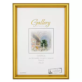 фоторамка МИРАМ 150х210 мм золото пластик