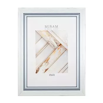 фоторамка МИРАМ 150х210мм белый пластик 646261-6