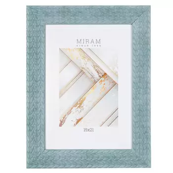 фоторамка МИРАМ 150х210мм голубая пластик