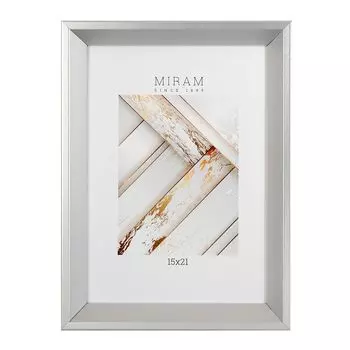 фоторамка МИРАМ 150х210мм серебро пластик