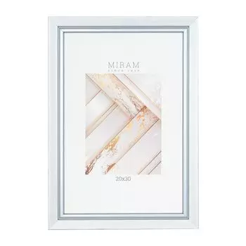 фоторамка МИРАМ 200х300мм белый пластик 646261-8