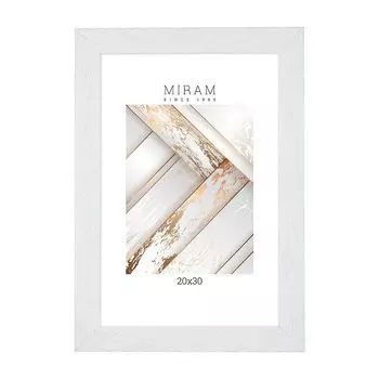 фоторамка МИРАМ 200х300мм белый пластик 651661-8
