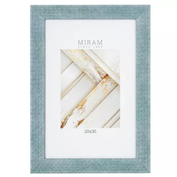 фоторамка МИРАМ 200х300мм голубая пластик
