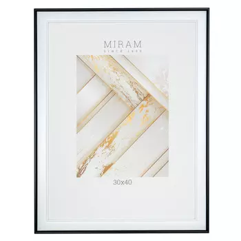 фоторамка МИРАМ 300х400мм черно-белая пластик