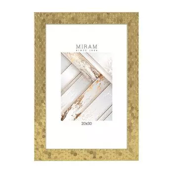 фоторамка МИРАМ соты 200х300мм золото пластик