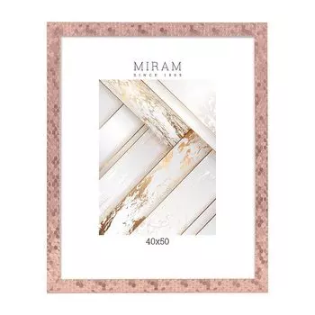 фоторамка МИРАМ соты 400х500мм розовое золото пластик