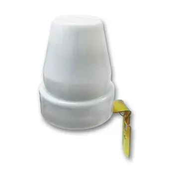 фотореле 10А IP44 пластик белый