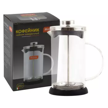 френч-пресс MALLONY 600мл стекло, нерж.сталь, пластик, силикон
