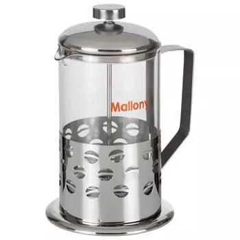 френч-пресс MALLONY Caffe 800мл боросиликатное стекло, нерж.сталь